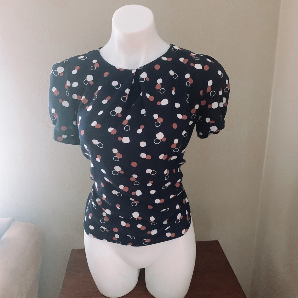 polka dot blouse
